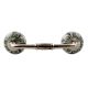 Pea Green Ceramic Floral Bridge Handle